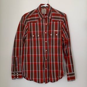 Lucky Brand Pearl Snap Button Down